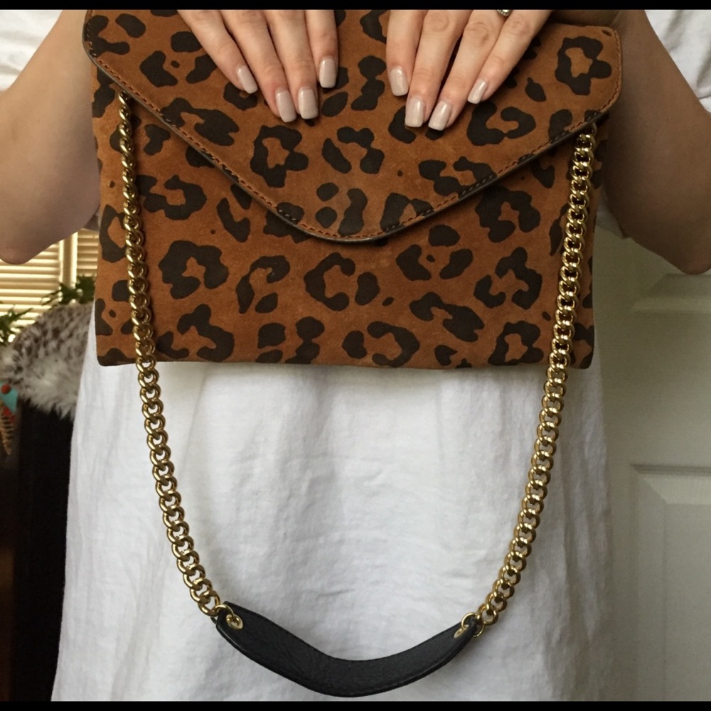 COPY - J. Crew Animal-Print Clutch - 100% leather